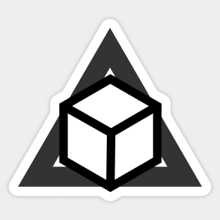 Delta Cubes Sticker